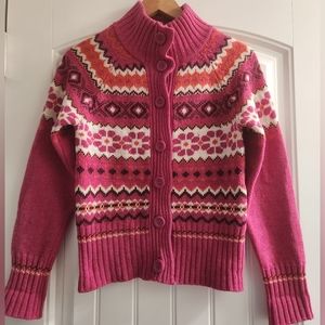 UNITED COLORS OF BENETTON Fairisle Wool Cardigan
